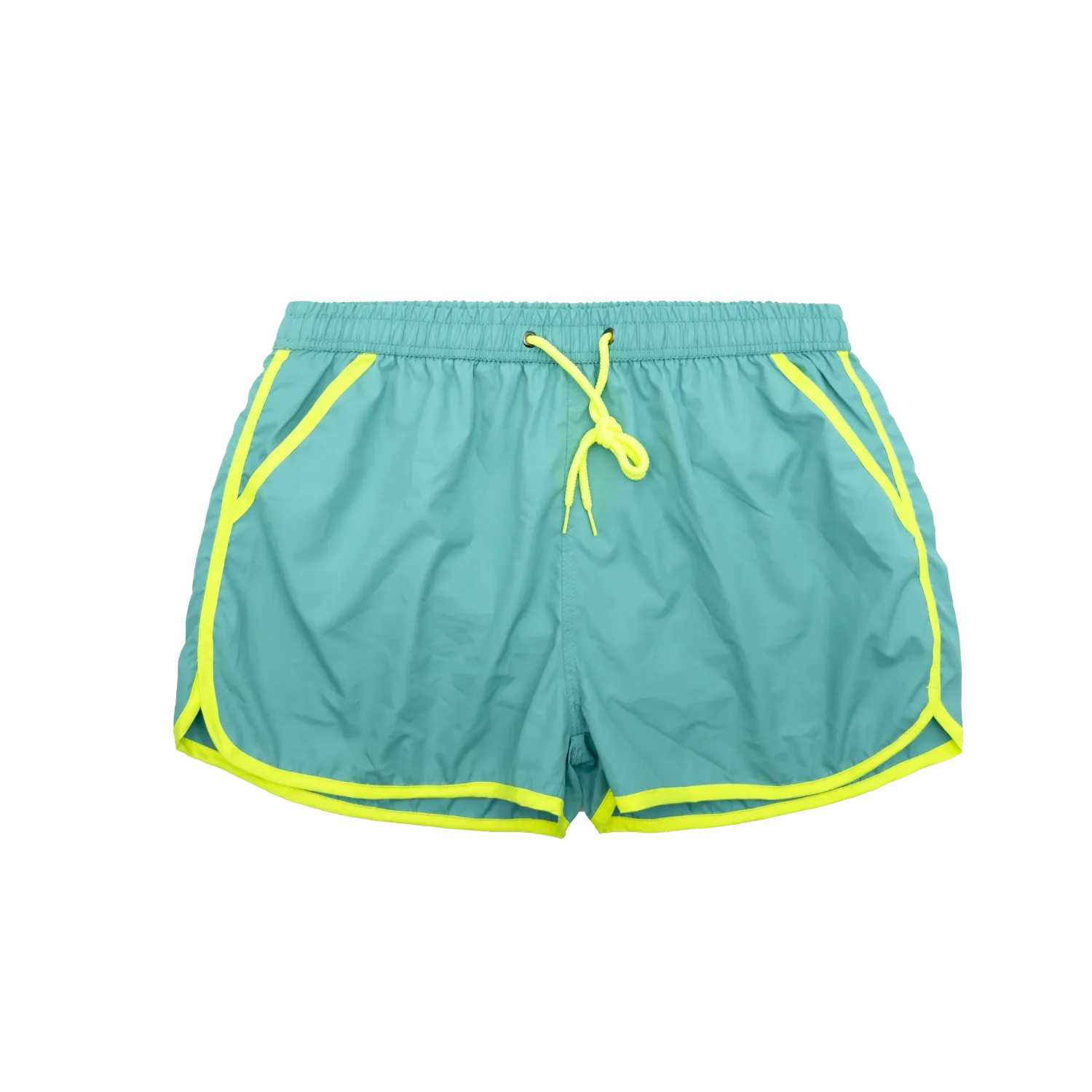 edge striped swim trunks