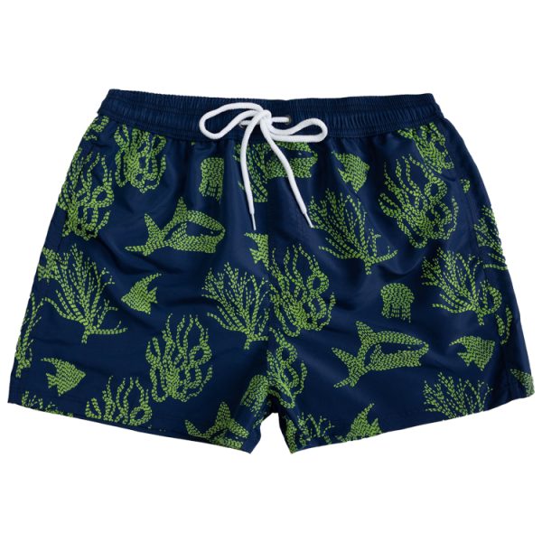 embroidery swim trunks