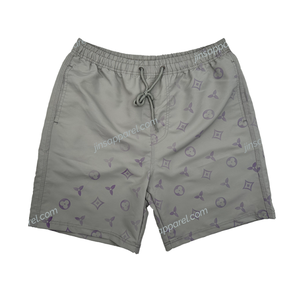 UV light reactive shorts polyester taffeta