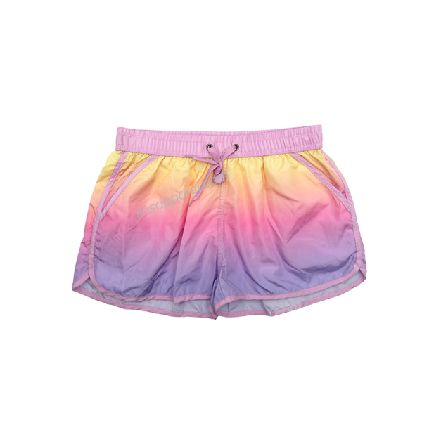 piped edge swim trunks - women