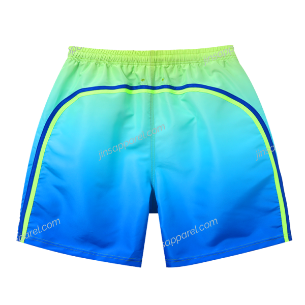 rainbow stripe swim trunks double