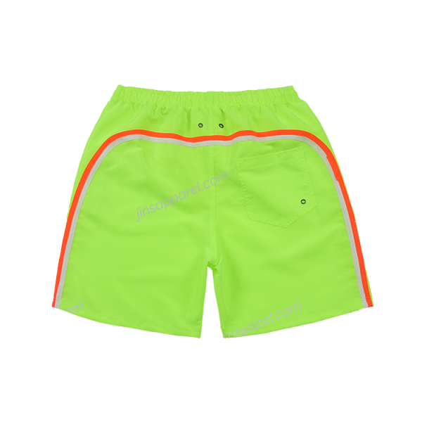 rainbow stripe swim trunks lemon