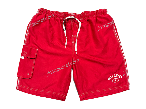 side pocket swim trunks