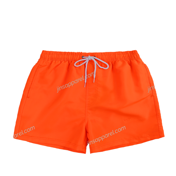 solid color swim trunks orange